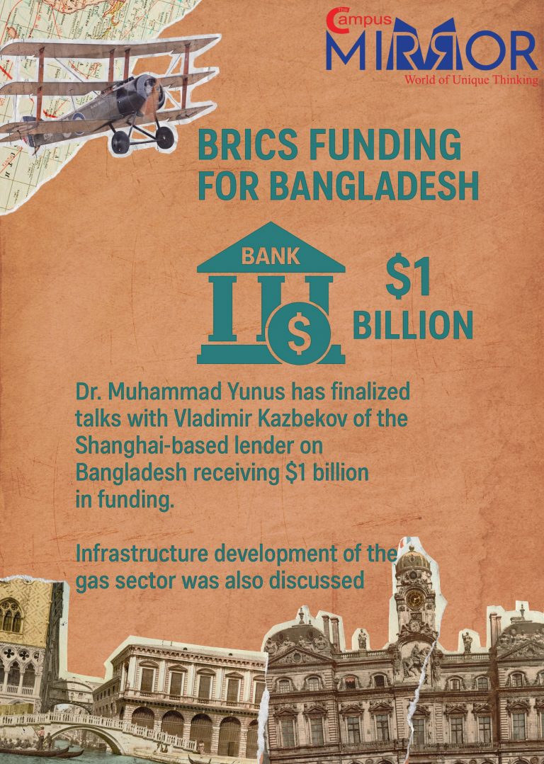 বাংলাদেশকে ১ বিলিয়ন ডলারের অর্থ সহায়তা দিচ্ছে ব্রিকস ব্যাংক