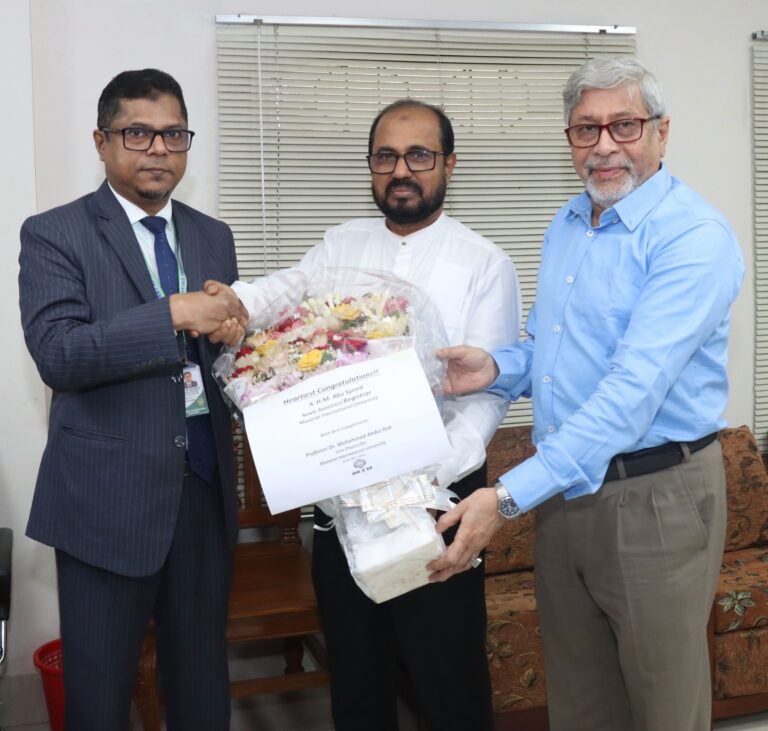 মানারাত ইন্টারন্যাশনাল ইউনিভার্সিটির রেজিস্ট্রার হলেন এ. এইচ. এম. আবু সাঈদ